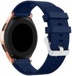 Pasek Silikonowy do Samsung Galaxy Watch 4 / 4 Classic, Blue (kratka) (210403)