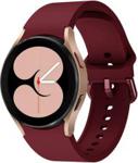 Pasek Silikonowy z klamrą do Galaxy Watch 4 / 4 Classic, Wine Red (210975)