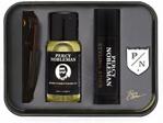 Percy Nobleman Travel Tin Brodacza Olejek 10ml + Wosk 5ml + Grzebień + Przypinka