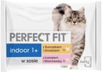 Perfect Fit Indoor saszetka mokra karma dla kotów w sosie 4x85g