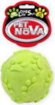 PET NOVA TPR Soundball Yellow 6cm