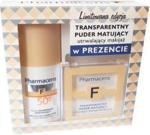 PHARMACERIS F Fluid ochronno-korygujący 01 Ivory SPF 50 30ml +Puder transparentny matujący 6g