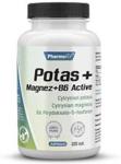 PharmoVit Potas + Magnez + B6 Active 120 kaps.