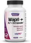 Pharmovit Wapń + K2 + D3 + lanolin 120kaps.