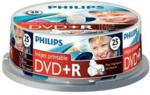PHILIPS DVD+R 4,7GB 16X PRINTABLE FULL FACE ID BRAND. CAKE*25 DR4I6B25F/00