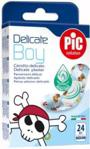 Plaster PIC SOLUTION, Delicate Kids Boy, antybakteryjny, medium, 19mmx72mm, 24 szt