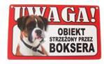 Power gift Tabliczka Ostrzegawcza Obiekt Strzeżony Przez Boksera