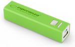 Powerbank Esperanza 2400mAh Zielony (EMP102G)