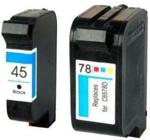 Print.Ink Zgodny Komplet Tuszy do HP 45 + 78 OfficeJet K60 K80 G85 DeskJet 930c PR-SA308AE