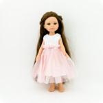 Przytullale Ubranka dla lalki Paola Reina Amigas 32 cm biało różowa sukienka