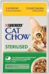 Purina Cat Chow Sterilised Karma dla kotów z kurczakiem i bakłażanem w sosie 24x85g