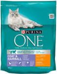 PURINA ONE Coat & Hairball Karma dla dorosłych kotów bogata w kurczaka i pełne ziarna 800g