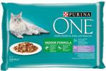 Purina One Indoor Mini Filety Z Tuńczykiem I Cielęciną W Sosie 48x85G