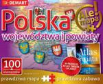 Puzzle – Polska, województwa i powiaty + Atlas