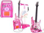 Pwtoys Gitara Elektryczna Mikrofon I Wzmacniacz Różowa Iw330