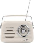 Radio Vintage Cuisine Retro Chrom Kremowy