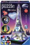 Ravensburger Puzzle 3D 216El. Disney Night Edition Wieża Eiffla