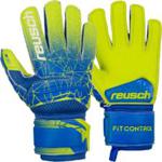 Reusch Rękawice Bramkarskie Fit Control S1 Junior Żółto-Niebieskie 3972215 883