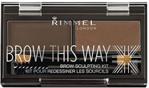 Rimmel London Brow This Way Scuplting Kit 2,4 g Cień do powiek 003 Dark Brown