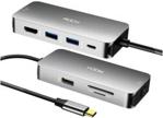 ROCK HUB Adapter USB-C HDMI 4K SD RJ45 MacBook Pro (046)