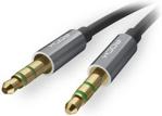 ROCK Kabel Audio Jack-Jack AUX 100cm szary