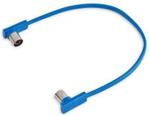 ROCKBOARD FLAT MIDI CABLE - 30 CM BLUE