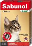 Sabunol obroża dla kota przeciw pchłom czerwona
