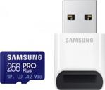 Samsung Pro PLUS microSDXC 256GB z czytnikiem USB (MB-MD256KB/WW)