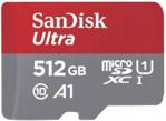 SanDisk 512 GB microSDHC UHS-I A1 Class 10 (SDSQUAR512GGN6MA)