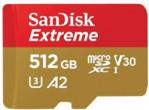 SanDisk 512GB Extreme microSDXC 160/90MB/s A2 C10 V30