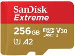 SanDisk Extreme 256 GB microSDXC UHS-I U3 C10 V30 A2 (SDSQXA1256GGN6GN)