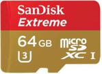 SanDisk Extreme microSDXC 64GB UHS-I (SDSQXNE-064G-GN6MA)