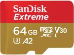 SanDisk Extreme microSDXC 64GB V30 UHS-I U3 Class 10 (SDSQXA2064GGN6MA)