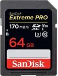 SANDISK KARTA PAMIĘCI EXTREME PRO SDXC 64 GB 170/90 MB/S V30 UHS-I U3