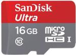 SanDisk Ultra microSDHC 16GB Class 10 (SDSQUNC-016G-GN6IA)