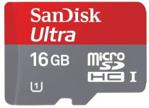 Sandisk Ultra microSDHC 16GB UHS-I (SDSDQUA-016G-U46A)