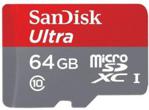 SanDisk Ultra microSDHC 64GB Class 10 UHS-I (SDSDQUIN-064G-G4)