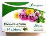 Sanopharm Tymianek + Podbiał Z Witaminą C 36Past.