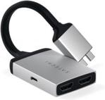 SATECHI Type-C Dual HDMI Adapter , Silver