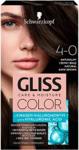 Schwarzkopf Gliss Color Krem Koloryzujący 4-0 Naturalny Ciemny Brąz