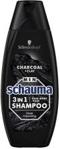 schwarzkopf SCHAUMA SZAMPON MEN 3W1 WĘGIEL 400ML