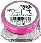 Semilac Uv Gel Semi Art Żel do Zdobień Silver 009 Silver 5ml