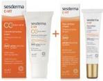 Sesderma C Vit Cc Cream Spf 15 + C-Vit Eye Contour Cream Zestaw Krem Cc Z Ochroną 30ml + Krem Pod Oczy 15ml