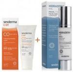 Sesderma Hidraderm Hyal + C Vit Cc Cream Spf 15 Zestaw Krem Do Twarzy 50ml + Krem Cc Z Ochroną 30ml