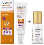 Sesderma Repaskin Fluido Invisible + Azelac Ru Liposomal Mist Zestaw Krem/Żel Spf50 50ml + Mgiełka Depigmentująca 30ml