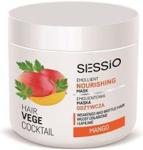 Sessio Hair Vege Cocktail Emollient Nourishing Mask emolientowa maska odżywcza do włosów osłabionych i łamliwych Mango 450g