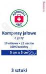 Silesian Pharma Apteczka ABC Kompresy jałowe z gazy 17-nitkowe 12-warstwowe 5x5 cm 3 szt.