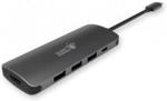 Silver Monkey Adapter USB-C do HDMI+3xUSB+PD (SMUSBCHDMI3USB30)