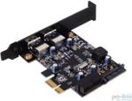 SILVERSTONE SST-EC04-E, PCI EXPRESS CARD 4X USB 3.0. (71066)