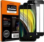 Spigen SZKŁO HARTOWANE GLASS FC 2 PACK IPHONE 7/8/SE 2020 BLACK